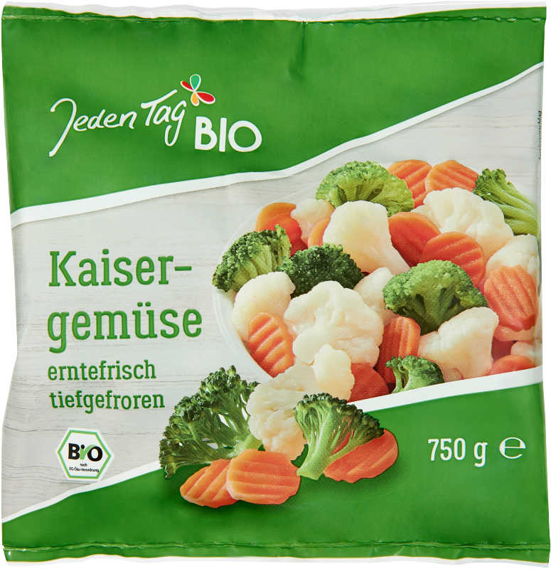 Jeden Tag Bio Kaisergemüse tiefgefroren 750 g Jeden Tag günstig