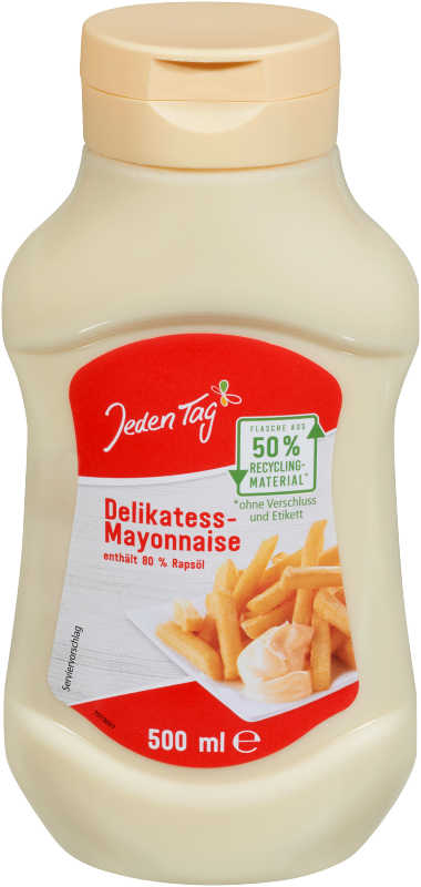 Jeden Tag Deli. mayonnaise 80% 500ml | Jeden Tag - low price shopping